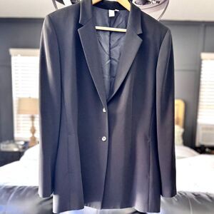 Anne Klein black blazers single breasted 2 button 12/14